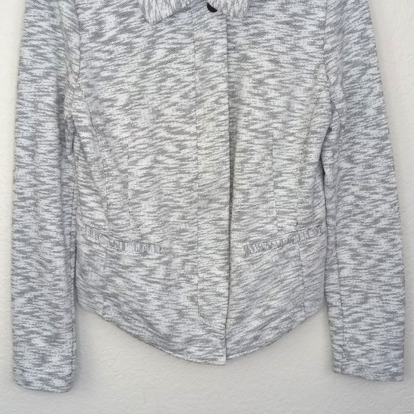 CABI Gray Neo Moto Jacket Blazer M - Picture 6 of 13